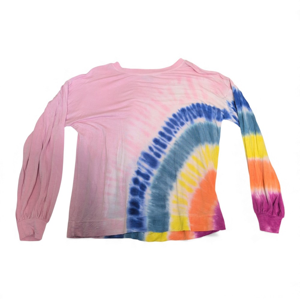 Crown & Ivy Pink Tie-Dye Long Sleeve‎ Tee - S